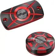 Daytona 99517 Premium Zone Motorcycle Master Cylinder Cap CB400SF/SB (99-22) Cap Set, Red