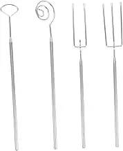 MAGICLULU 4pcs Stainless Steel Fondue Fork Set Candy Dipping Tool for Cheese Hot Pot Dinner Outdoor