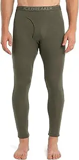 [Icebreaker] Men's Everyday Midweight Base Layer Leggings w/Fly, New Zealand Merino Wool