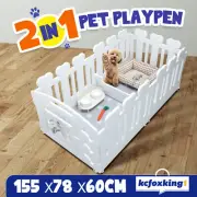 Dog Crate Pet Cage Cat Whelping Box Playpen Enclosure Puppy Kennel Plastic