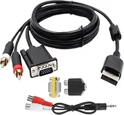 1.8M VGA Cable Adapter Audio Conversion Cable Adapter Fit for Dream-cast DC Game Console CRT LCD Monitor