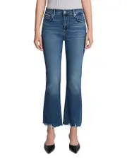 7 For All Mankind Daisy High Rise Ankle Bootcut Jeans in Bay