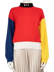 Panelled Cashmere Knitted Sweater