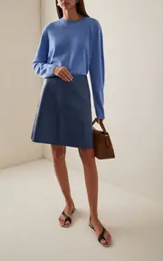 [Toteme] Leather Midi Skirt