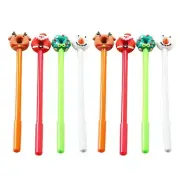 8 Pieces Cartoon Gel Pen Christmas Theme Gel Pen Christmas Stocking Fillers