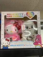Hello Kitty x Care Bears / Cheer Bear Sealed Box Set 2 Plush!! Fast Shipping!