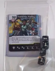 DC Dice Masters Green Arrow Flash AMANDA WALLER Set RARE Uncommon CUR + 4 DICE