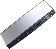 TOPPERFUN Docking Station Computer Accessories USB a hub Mini Hub Dock Holder Hub Portable Data Hub USB hub USB Adaptor Mini Hub USB Splitter Aluminum Alloy Cell Phone pro Multifunction