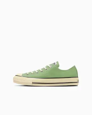 日本限定 Converse ALL STAR US AGEDCOLORS OX 低筒 亮面奶油黃 開心果綠/ 26.5 cm