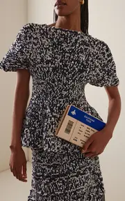 [Olympia Le-Tan] Boarding Pass Book Clutch
