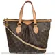 【9.5成新】Louis Vuitton M40145 PALERMO PM 經典花紋兩用購物包.小 #659現金價$34,800