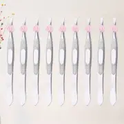 12PCS Eyebrow Tweezers Precision Tweezers Remover Tools