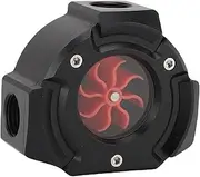 PC Water Cooling Flowmeter, 8 Impellers G1/4" Thread Port WaterFlow Meter Indicator for PC Computer Water Cooling System, Easy to Install and Use, Built in Sealing Circle