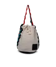 Jil Sander Logo Patch Drawstring Shoulder Bag One size Gray