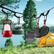 2pcs Hammock Strap Outdoor Camping Tree Hanging Load Bearing Rope (Black) AU