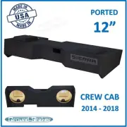 2014 - 2018 Gmc Sierra Crew Cab Sub Box 12" Dual Ported Sub Enclosure