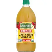 White House Organic, raw Unfiltered, Apple cider Vinegar, 32 fl oz.