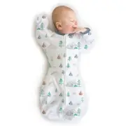 SwaddleDesigns Transitional Swaddle Sack Arms Up 0-3mo Watercolor Mountains