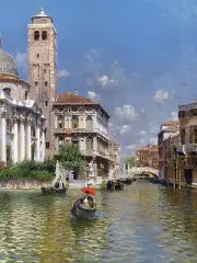 SAN GEREMIA PALAZZO LABIA VENICE R. Santoro Tile Mural Backsplash Marble Ceramic