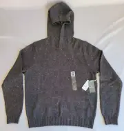 Mens Size XL Charcoal Mutual Weave Hooded Pullover Sweather 331459