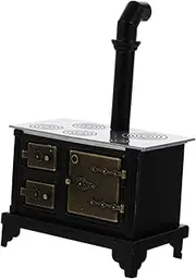 ERINGOGO Miniature Home Cooking Bench Iron Stove Model for Mini House Decor Great for Mini