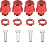 4Pack Mirthobby Metal 12mm to 17mm Wheel Hex Drive Hub Adapter Conversion 15mm Offset Extension Upgrade Parts for 1/10 Off-Road RC Car Monster Truck Tires