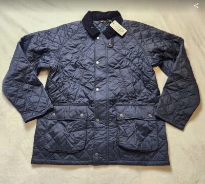New men's XXL Barbour x Vineyard Vines Ashby quilted jacket in Navy
