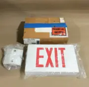 NEW LightGuard DXLA2RW AC Red LED Cast Emergency Exit Sign double face white AK