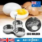 Stainless Steel Egg Poacher 3 Grid Steamer Egg Boiler Poaching MNJd Cooking Tool