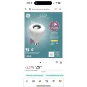 GE Lighting LED+ Speaker Indoor Floodlight Bulb, Soft White, Bluetooth Speaker,