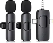 GOGARA Wireless Lavalier Microphone for iPhone iPad, Android Phone,Computer, Professional USB C Lavalier Microphone Mini Lapel Mic for Interview Recording Podcast Live Streaming Vlog YouTube Tiktok