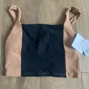 Beyond Yoga Women M Spacedye Vitality Night Carmel Colorblock Cropped Tank New