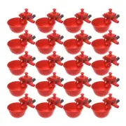 20 PCS Poultry Water Drinking Cups Quail Drinker Pet Feeder Bowl