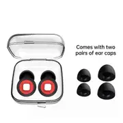 Artevive Ear Plugs,Reusable Silicone Earplugs for Noise Reduction Sellp & Moto red