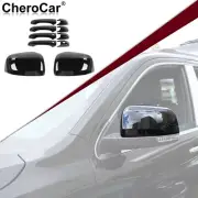 ⭕6X Car Door Handle &Rearview Mirror Shell Cover for Jeep Grand Cherokee 2011-20 (for: Jeep)
