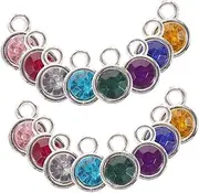[TEHAUX] Gemstone Charms Pendants 60pcs Jewelry Making Dangle Charms for Diy Projects