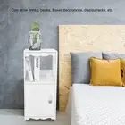 Bedside Table Nightstand Storage Cabinet Side Table Storage Shelf Unit