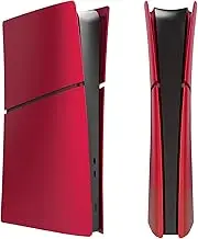 FacePlates for PS5 Slim Digital Edition Wedorat Cover Plate for PS5 Slim ABS Anti-Scratch Dustproof Protective Shell Replacement Face Plate for PlayStation 5 Slim Accessories Red