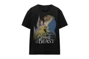 Beauty And The Beast Unisex Adult Belle Beast Castle T-Shirt (Black) - UTTV17169
