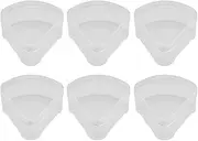 [OHEETU] 6Pcs Clear Triangle Plastic Powder Puffs Holder Cases Makeup Sponge Protective Container Cosmetic Puff Storage Box Portable Travel Beauty Blender Holder, Transparent, 2.87x2.6x0.87inch, fashion
