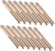 LABRIMP 25pcs Wooden Clothespins Decorative Holiday Clips Mini Wooden Clips for Crafts Safe Easy to Handle