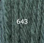 Appleton Tapestry Wool - 11 Yd Skein - Peacock Blue / Green Color 643