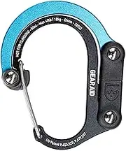 GEAR AID HEROCLIP (Mini) Carabiner Gear Clip and Hook, for Hanging Bags, Purses, Lanterns, Strollers, Tools, Helmets, Water Bottles, and More