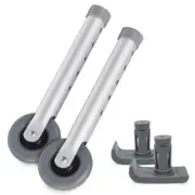Top Glides 3 Inch Walker Wheels with Universal FlexFit Ski Glides