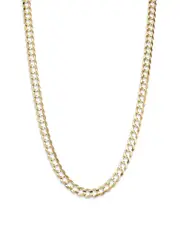 Bloomingdale's Fine Collection Men's Comfort Curb Link Chain Necklace in 14K Yellow Gold, 22