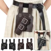 Retro Medieval PU Leather Warrior Waist Sheath Sword Cosplay Holder Scabbard