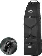 Soft-Sided Golf Travel Bag-Heavy Duty 600D Polyester Oxford Wear-Resistant-Wheel