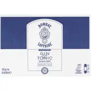 Bombay Sapphire Gin & Tonic Double Serve Cans 250ml x24 Case