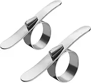 Orange Peeler 2Pcs, Small Ring Stainless Steel Orange Grapefruit Peeler Tool, Anti-Rust and Easy to Clean Citrus Peeling Citrus Peeler