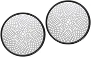 2pcs Bathroom Floor Drain Hair Catcher Drain Strainer Cover in Stainless Steel